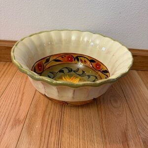 Certified Intl. Sunflower Mixing Bowl Margret Le Van Design Scalloped